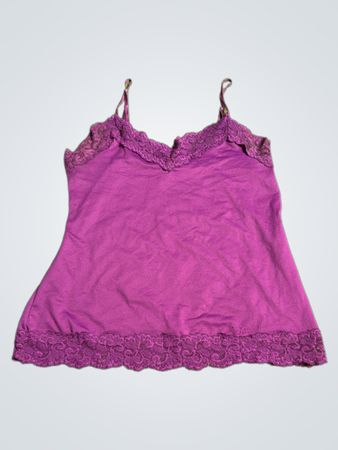 Purple Lace Trim Camisole