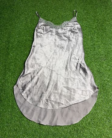 Victoria's Secret Gray Lace Trim Camisole