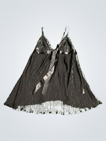 Black Pleated Chemise