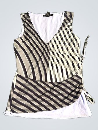 Kenneth Cole Striped Sleeveless Top