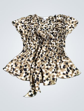 Allison Taylor Leopard Print Blouse