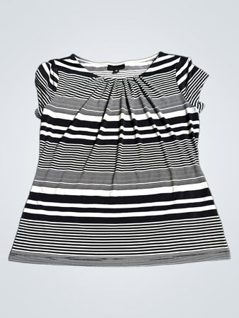 Worthington Women's Striped Short Sleeve Top