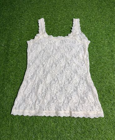 Hanky Panky White Lace Cami Top M