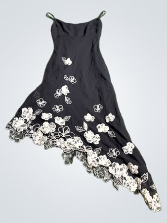 BCBG Max Azria Black Floral Dress