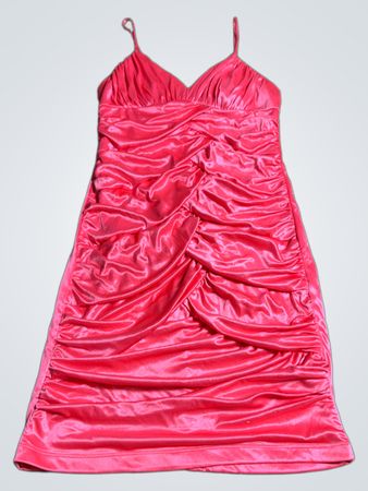 Pink Satin Dress