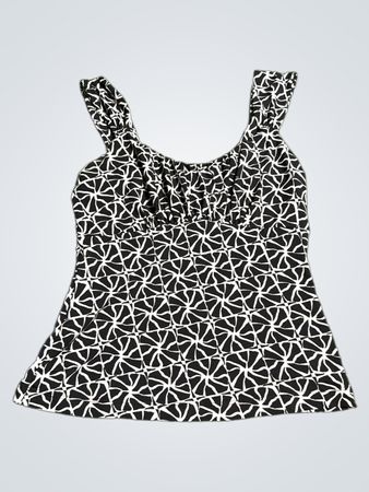 Black and White Patterned Tank Top