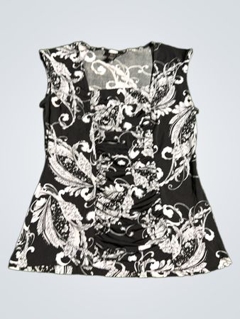Black and White Paisley Dress