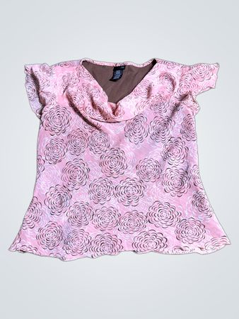 Pink Floral Blouse