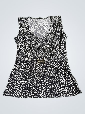 Nine West Leopard Print Sleeveless Top