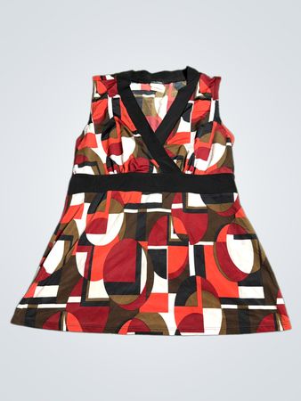 Maurices Geometric Print Sleeveless Dress