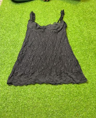 Frederick's of Hollywood Black Lace Cami Top