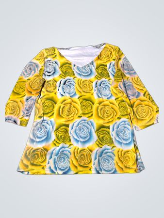 Blouse with Rose Pattern