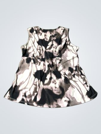 Gray and Black Tie-Dye Skirt