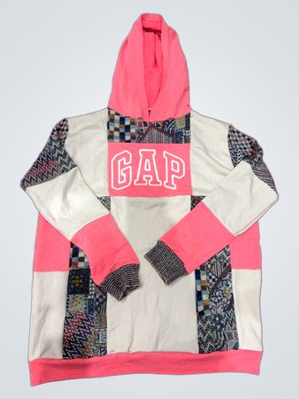 Upcycled GAP Patchwork Hoodie