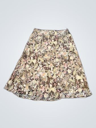 Cato Floral Print Wrap Skirt