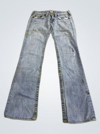 True Religion Distressed Bootcut Jeans
