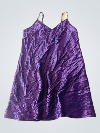 Purple Satin Dress