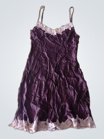 La Senza Purple Lace Trim Chemise