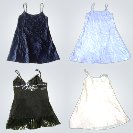 Y2k George slip dress bundle