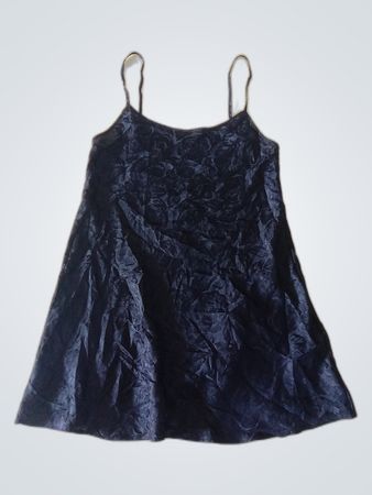 George Black Velvet Floral Mini Dress