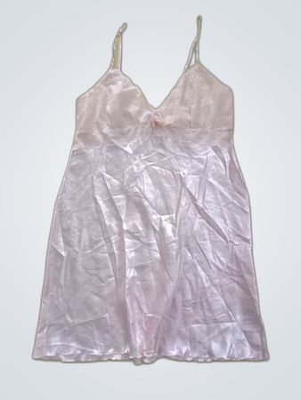 Pink Satin Chemise