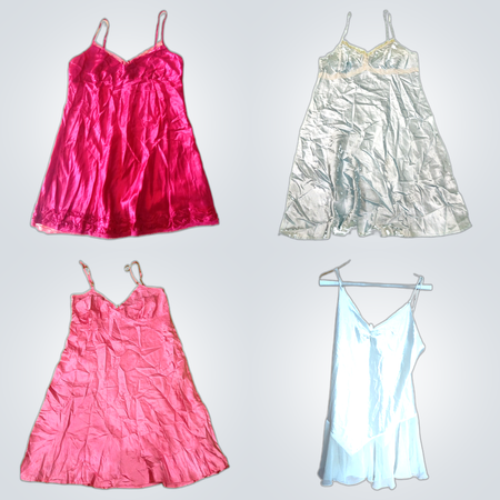 Y2k silk dress bundle