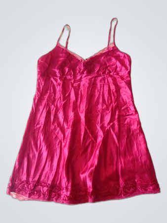 Pink Satin Chemise