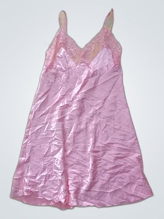 Pink Lace Trim Chemise
