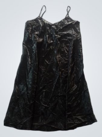 Unbranded Black Polyester Slip Dress