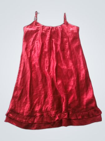 Victoria's Secret Red Satin Slip Dress