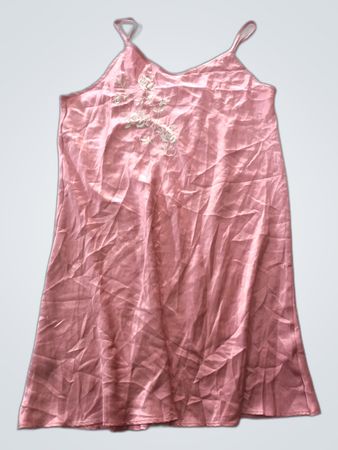 Pink Satin Chemise