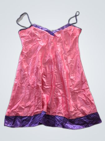 Secret Possessions Pink Satin Slip Dress