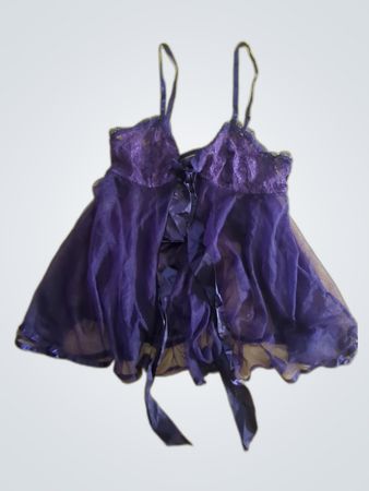 Purple Sheer Babydoll