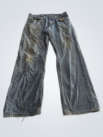 Levi's Distressed Straight-Leg Jeans