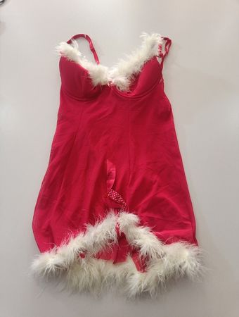 Pink Teddy Romper with White Fur Trim