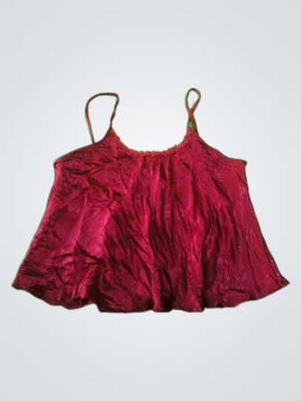 Red Silk Camisole