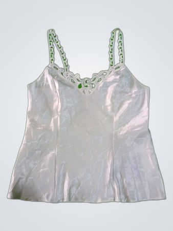 White Lace Trim Camisole