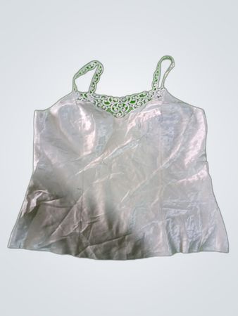Unbranded White Lace Camisole Top