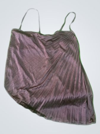 Purple Pleated Top