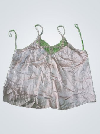 Unbranded Ivory Lace Trim Cami Top
