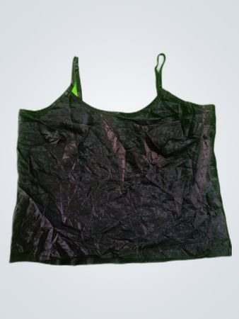 Black Satin Cami Top