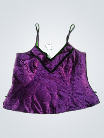 Ann Summers Purple Satin Cami Top