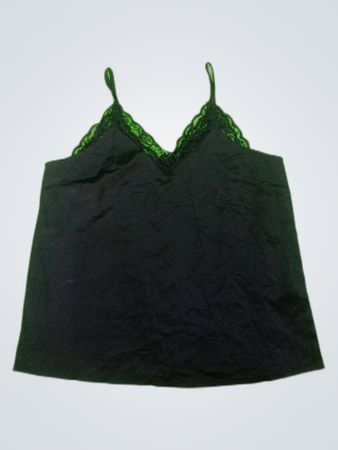 Black Camisole with Lace Trim