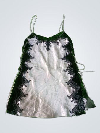 Black and White Lace Chemise