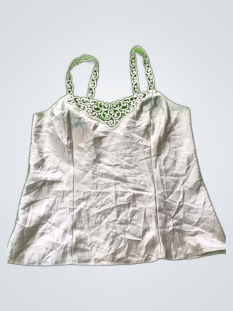 Marks & Spencer White Lace Trim Top