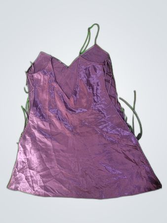 Purple Satin Corset Top
