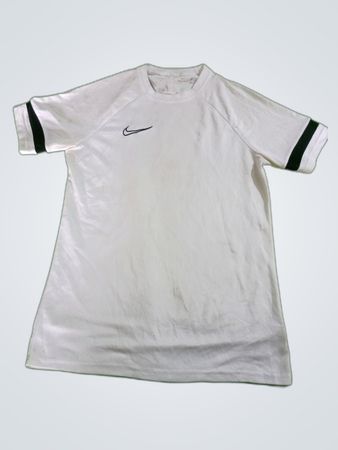 Nike White T-Shirt with Black Stripes