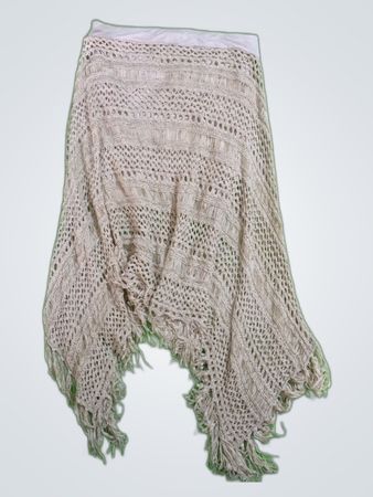 Chico's Crochet Fringe Shawl