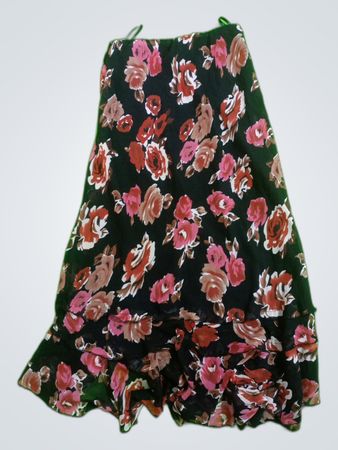 Midnight Velvet Floral Skirt