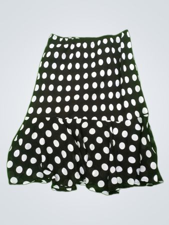 Dressbarn Black and White Polka Dot Skirt